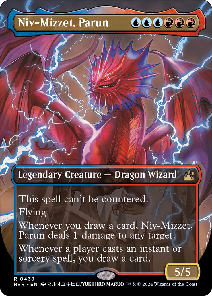Niv-Mizzet, Parun (RVR-438) [Ravnica Remastered] (Borderless)