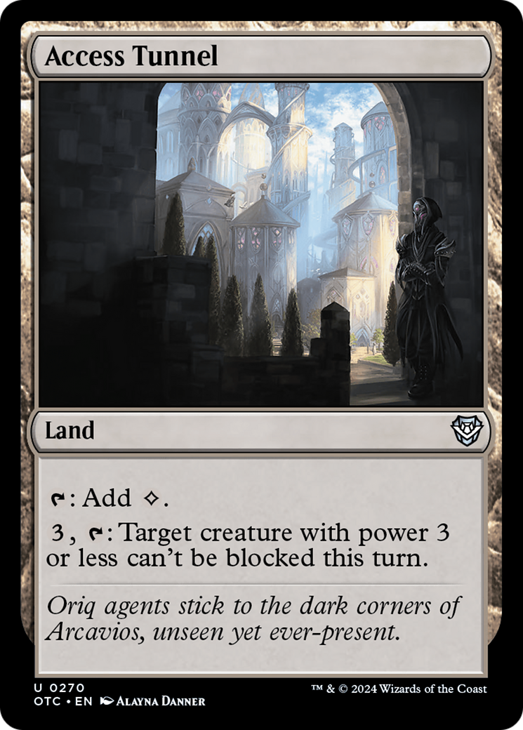 Access Tunnel (OTC-270) [Outlaws of Thunder Junction Commander]