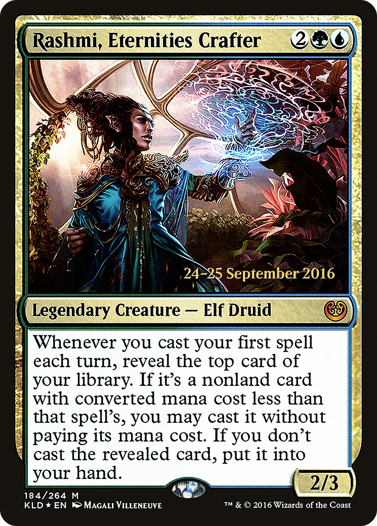 Rashmi, Eternities Crafter (PRE-184S) [Kaladesh Promos] Foil