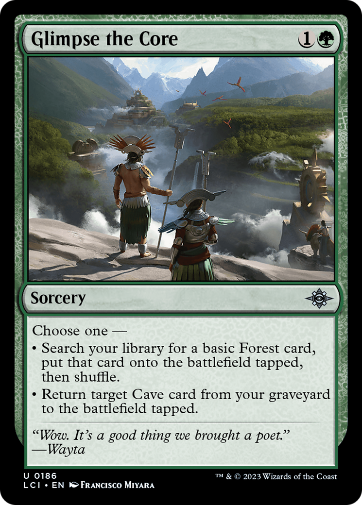 Glimpse the Core (LCI-186) [The Lost Caverns of Ixalan] Foil