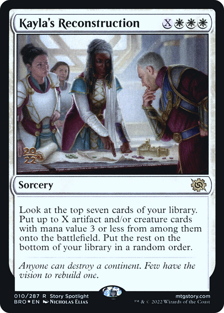 Kayla's Reconstruction (PRE-010) [The Brothers' War Promos] Foil
