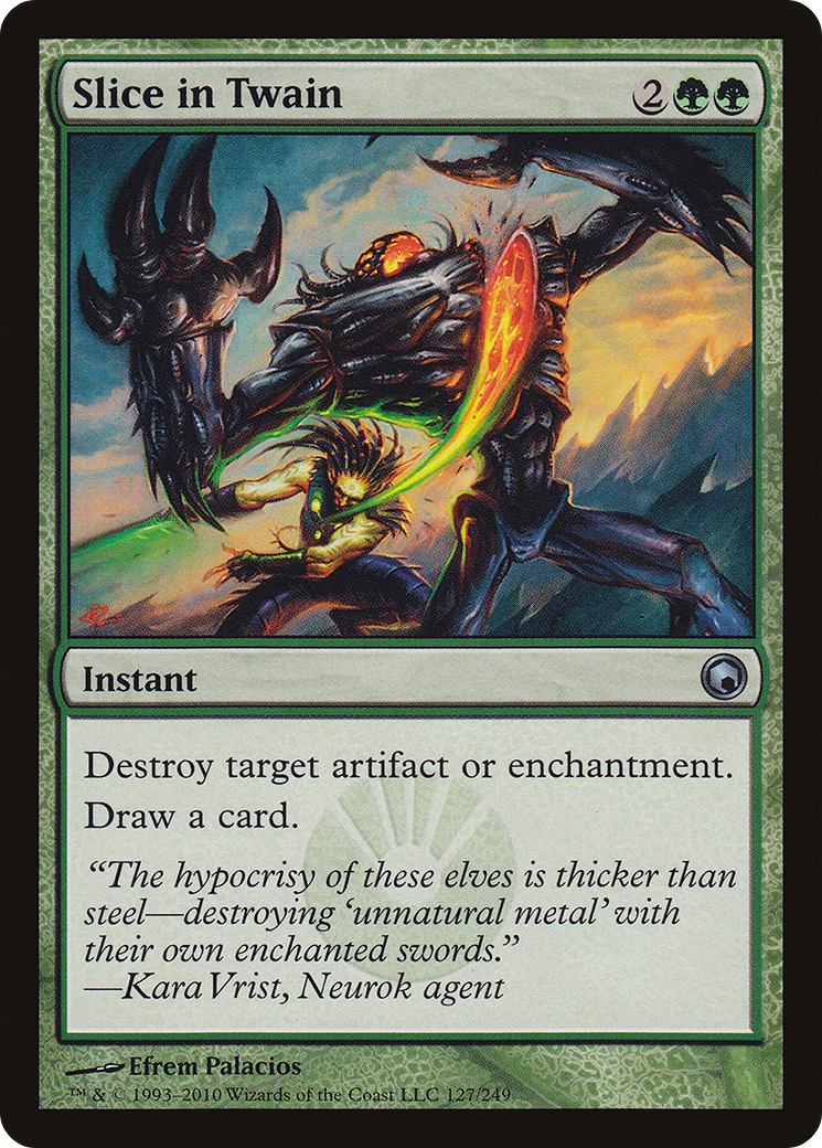 Slice in Twain (SOM-127) [Scars of Mirrodin]