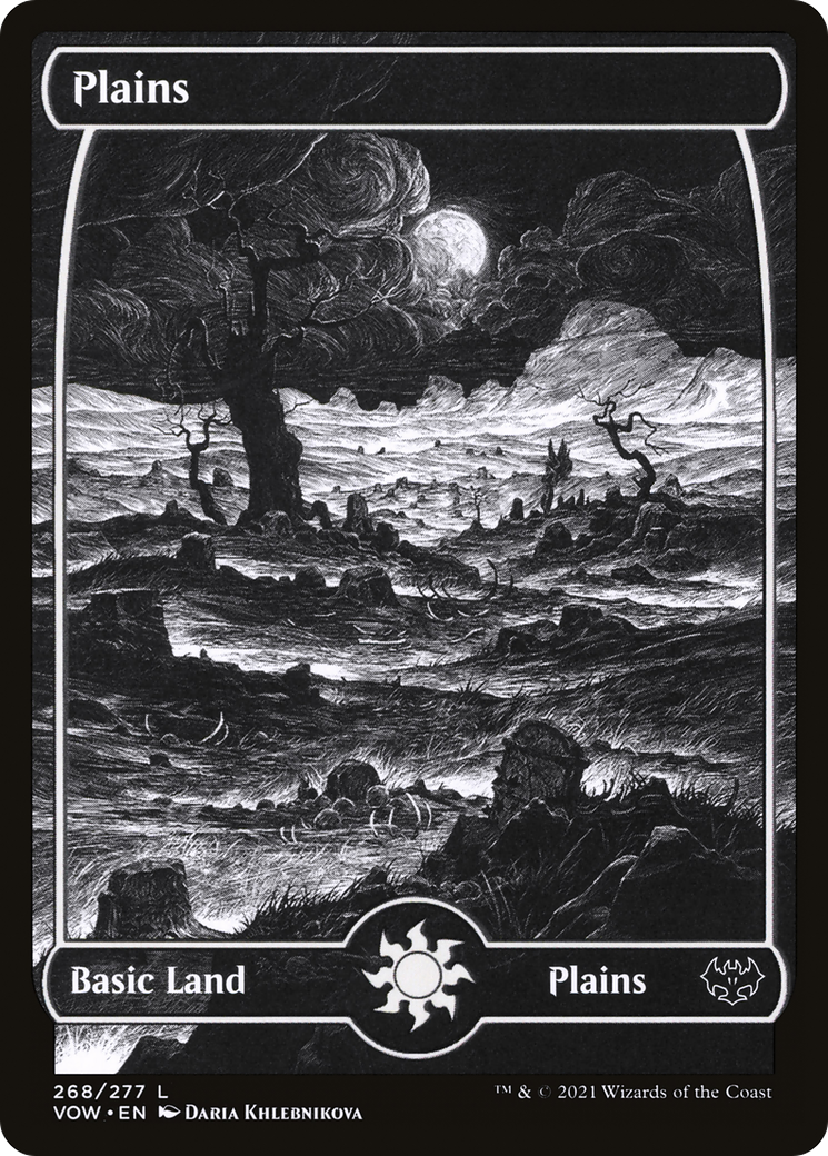 Plains (VOW-268) [Innistrad: Crimson Vow]: (Showcase) Foil