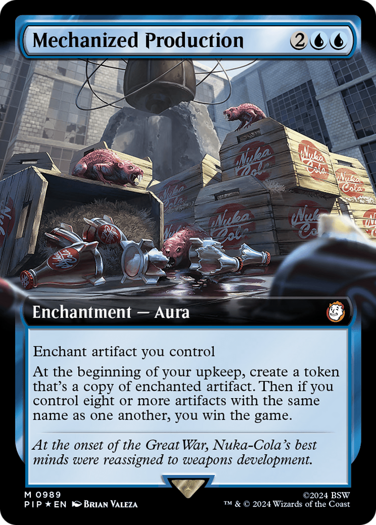Mechanized Production (PIP-989) [Fallout]: (Extended Art) Foil