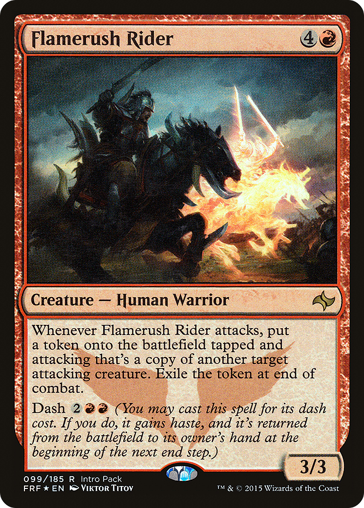 Flamerush Rider (UMP-099) [Fate Reforged Promos] Foil