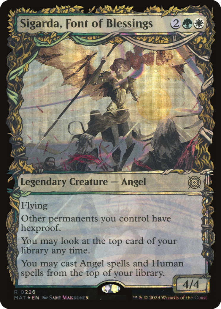 Sigarda, Font of Blessings (MAT-226) [March of the Machine: The Aftermath]: (Showcase) Foil