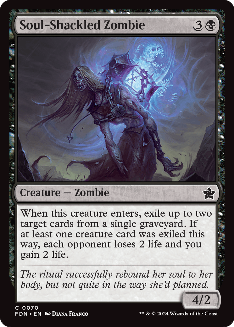 Soul-Shackled Zombie (FDN-070) [Foundations]