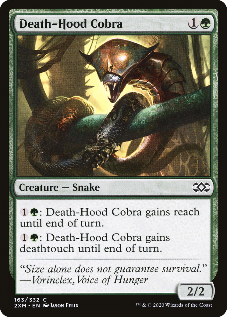 Death-Hood Cobra (2XM-163) [Double Masters] Foil