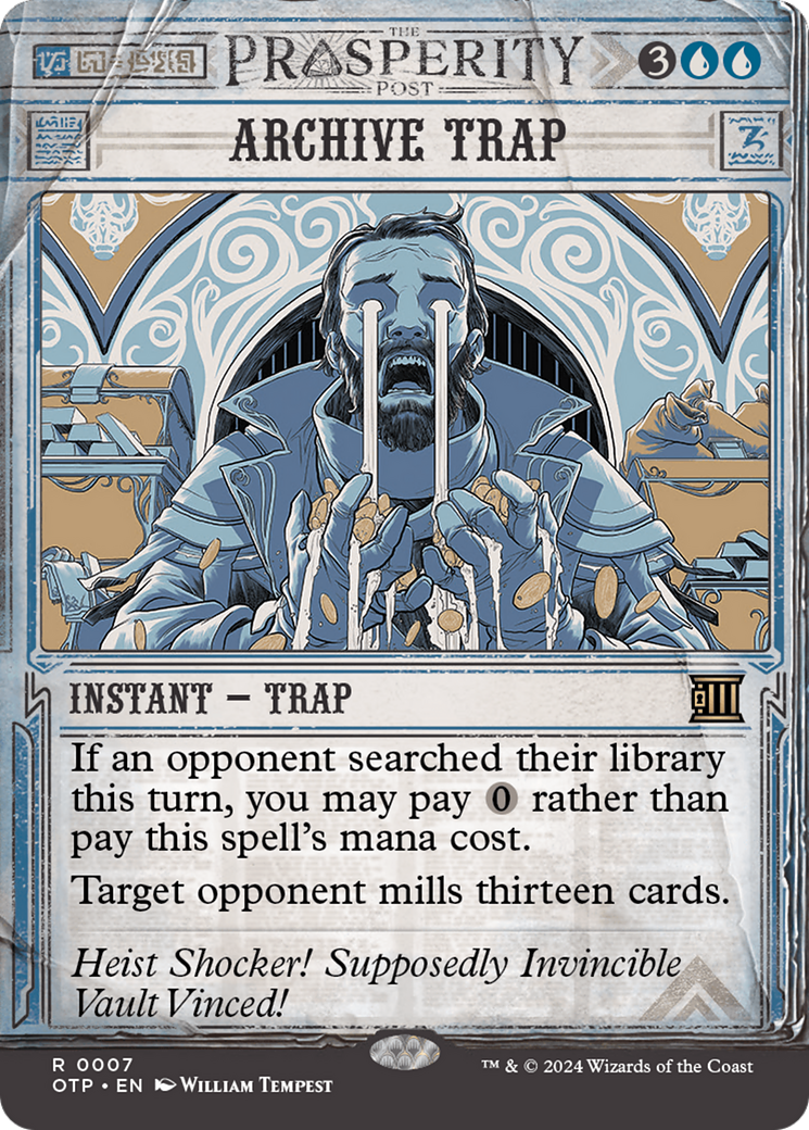 Archive Trap (OTP-007) [Breaking News]: (Showcase) (Borderless) Foil