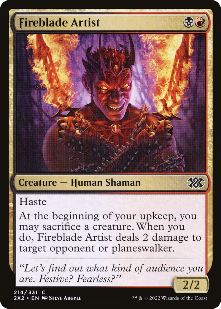Fireblade Artist (2X2-214) [Double Masters 2022]