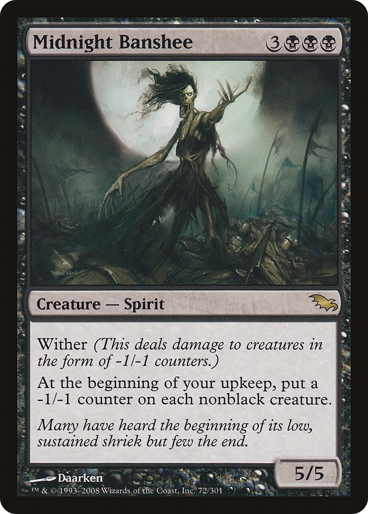 Midnight Banshee (SHM-072) [Shadowmoor] Foil
