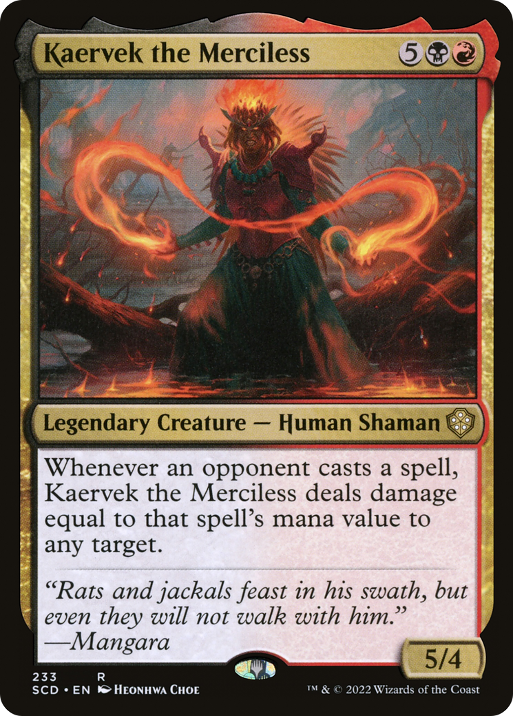 Kaervek the Merciless (SCD-233) [Starter Commander Decks]
