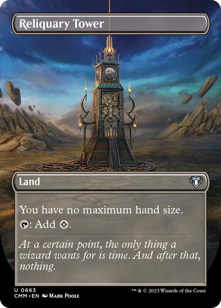 Reliquary Tower (CMM-663) [Commander Masters] (Borderless) Foil