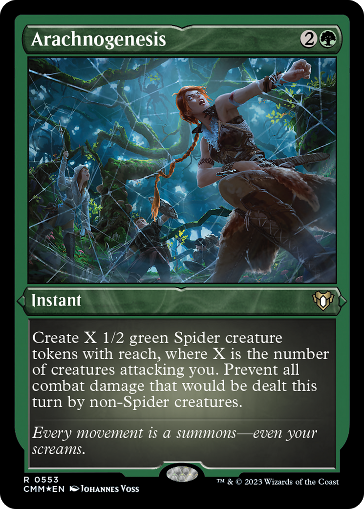 Arachnogenesis (CMM-553) [Commander Masters] Etched Foil
