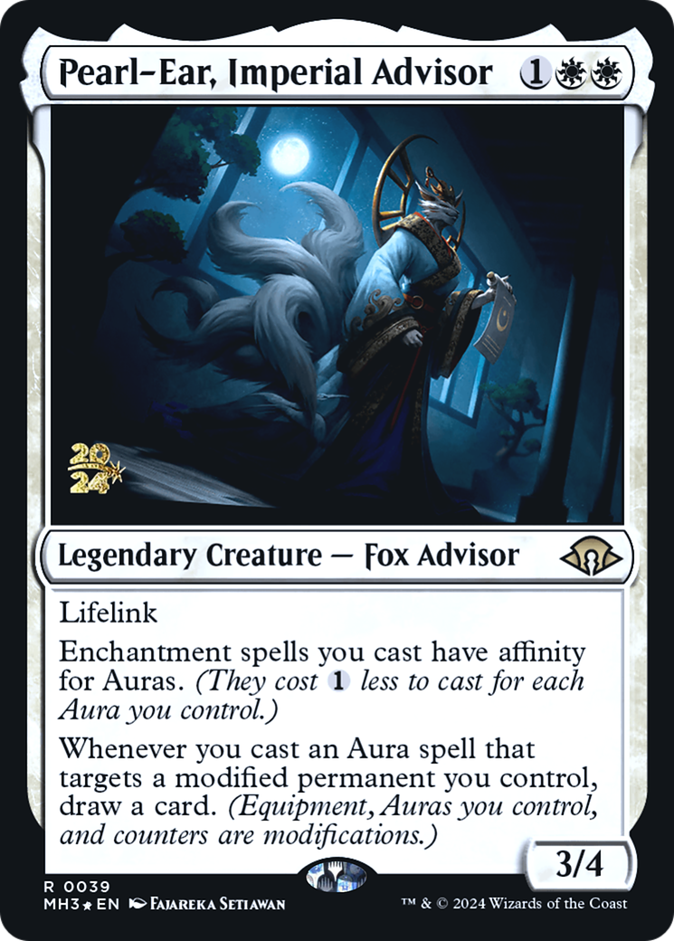Pearl-Ear, Imperial Advisor (PRE-39S) [Modern Horizons 3 Promos] Foil