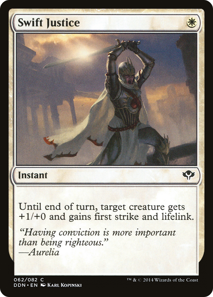 Swift Justice (DDN-062) [Duel Decks: Speed vs. Cunning]