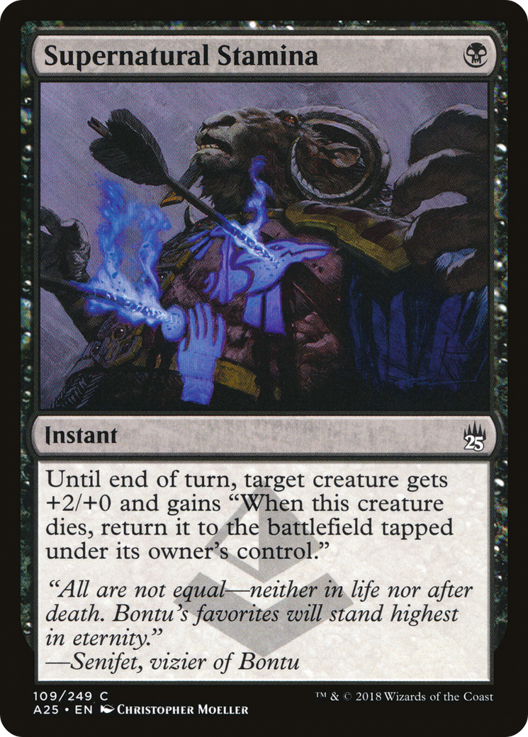 Supernatural Stamina (A25-109) [Masters 25] Foil