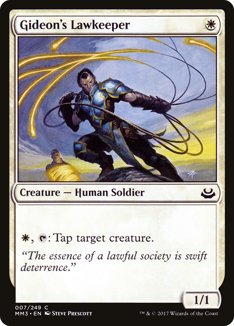 Gideon's Lawkeeper (MM3-007) [Modern Masters 2017] Foil