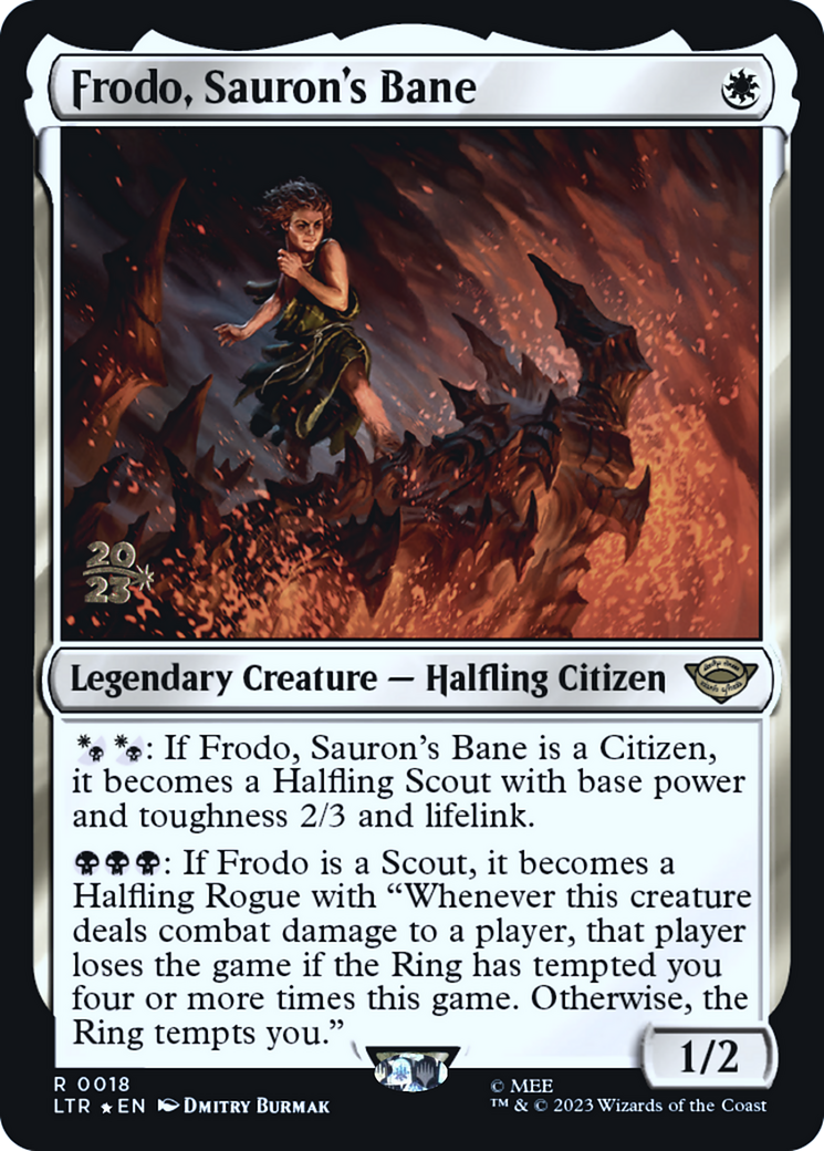 Frodo, Sauron's Bane (PRE-018) [Tales of Middle-earth Promos] Foil