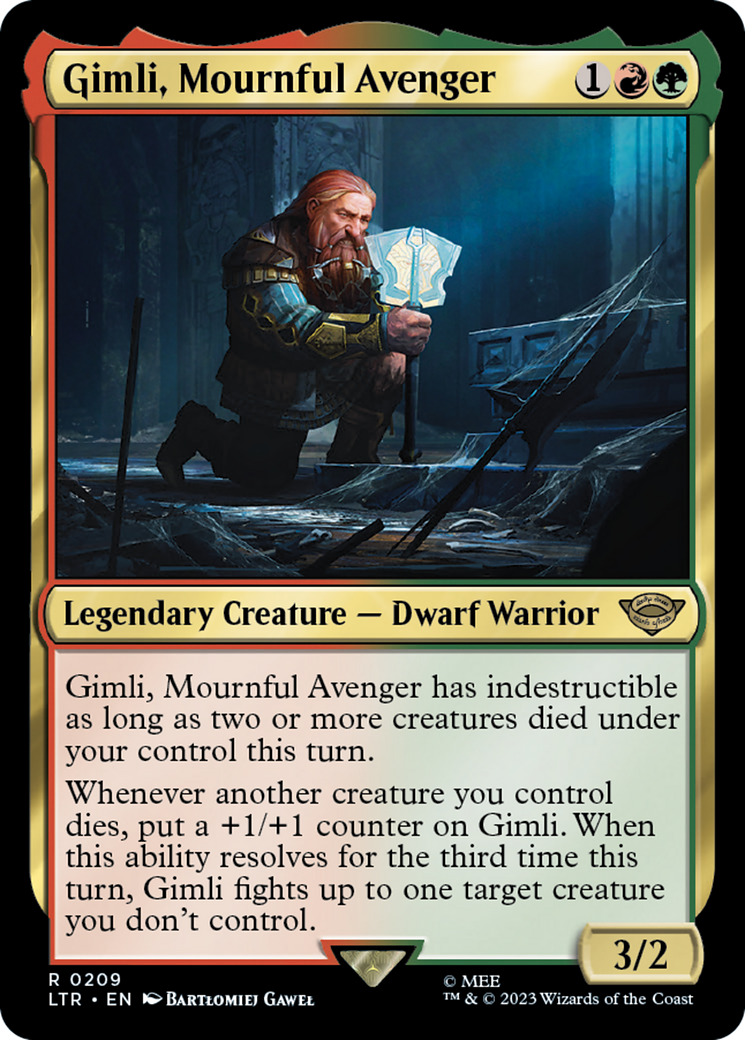 Gimli, Mournful Avenger (LTR-209) [The Lord of the Rings: Tales of Middle-earth] Foil