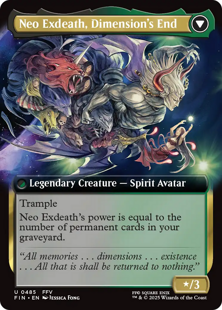 Exdeath, Void Warlock (Extended Art) (FIN-485) [FINAL FANTASY]: (Extended Art) Foil