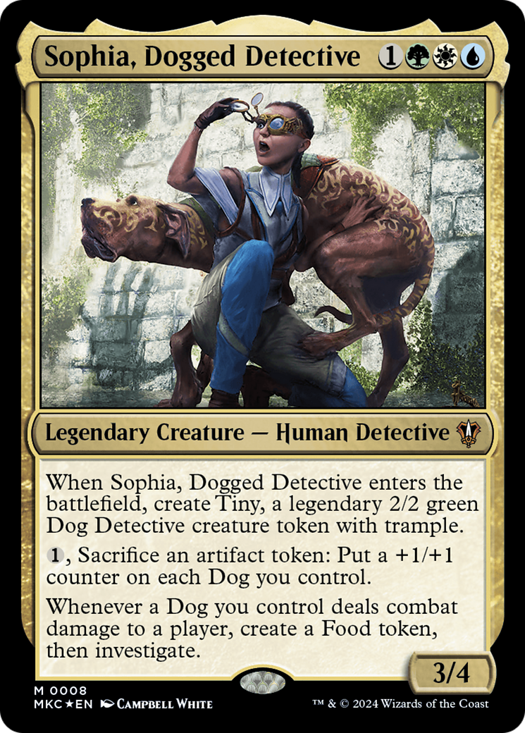 Sophia, Dogged Detective (MKC-008) [Murders at Karlov Manor Commander] Foil