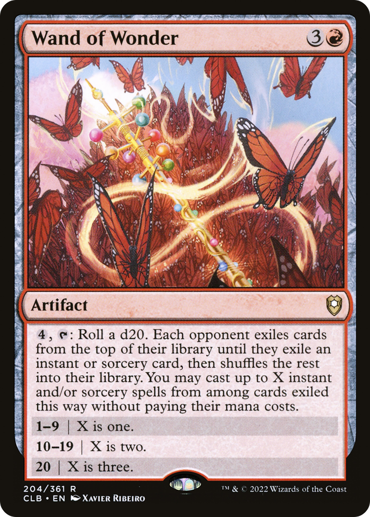 Wand of Wonder (CLB-204) [Commander Legends: Battle for Baldur's Gate] Foil