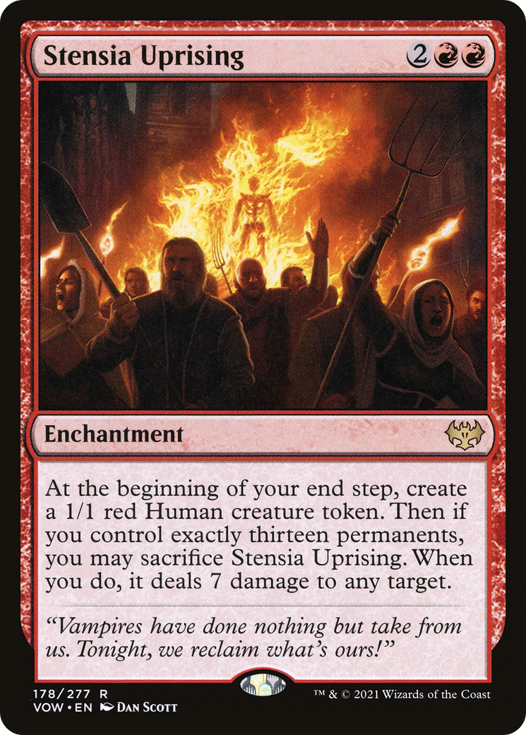 Stensia Uprising (VOW-178) [Innistrad: Crimson Vow]