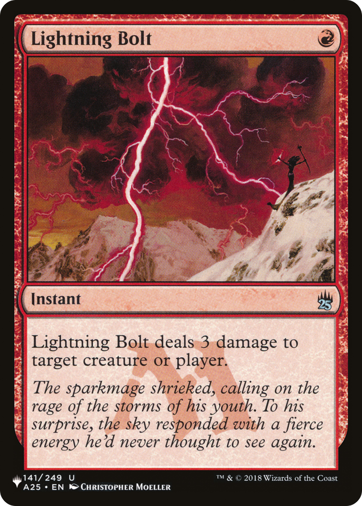 Lightning Bolt (A25) (LIST-A25-141) [The List]