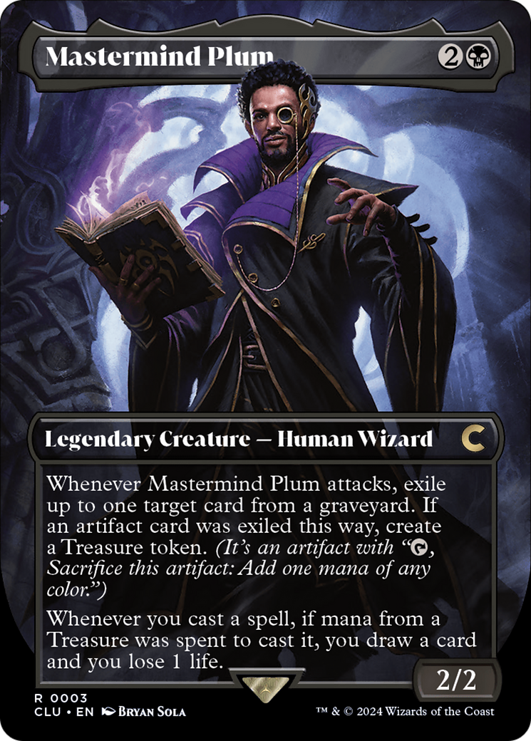 Mastermind Plum (CLU-003) [Ravnica: Clue Edition] (Borderless)