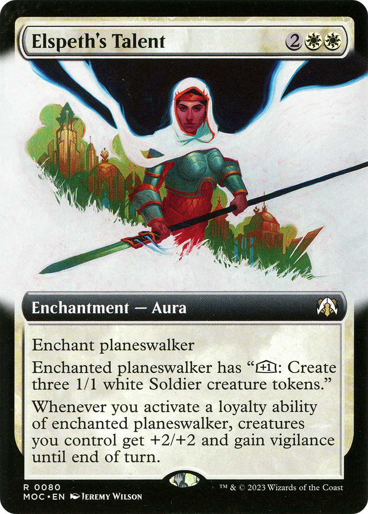 Elspeth's Talent (MOC-080) [March of the Machine Commander]: (Extended Art)