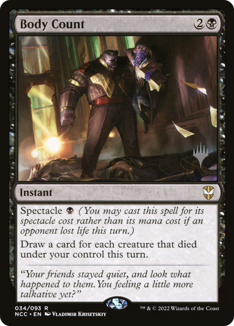 Body Count (PPSNC-034) [Promo Pack: New Capenna Commander Promos] Foil