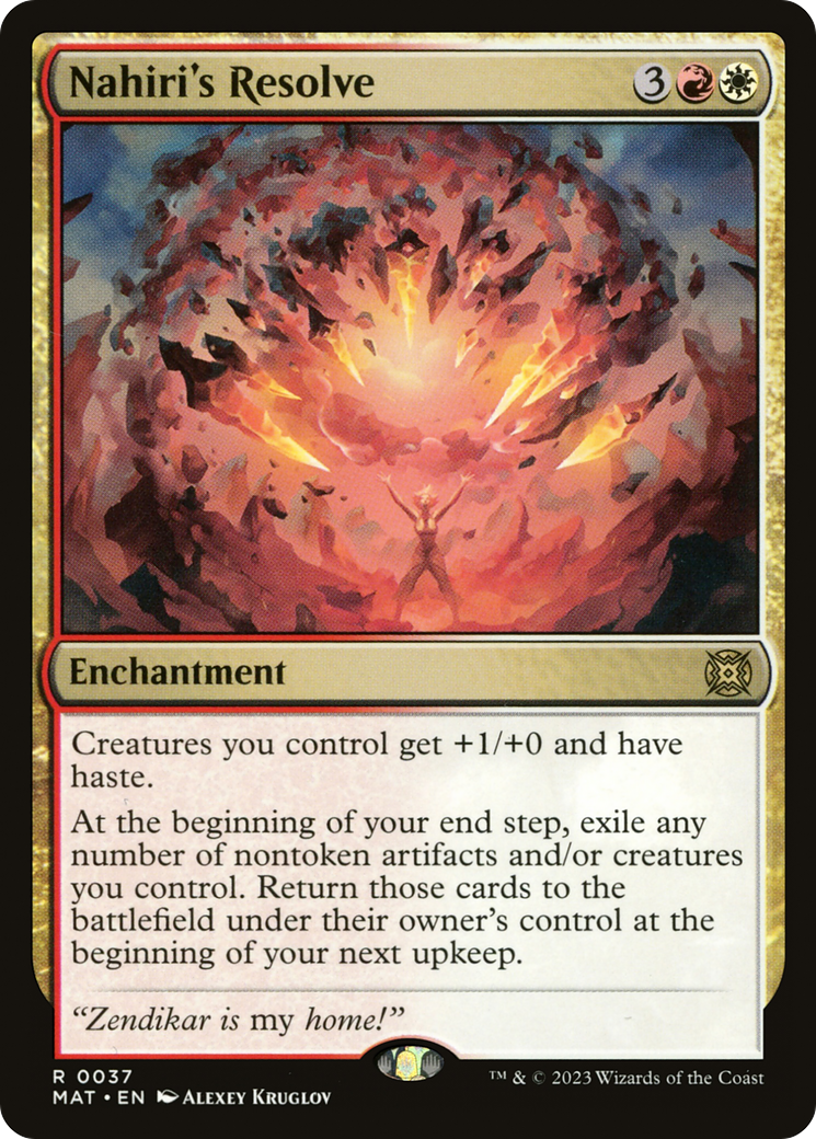 Nahiri's Resolve (MAT-037) [March of the Machine: The Aftermath] Foil