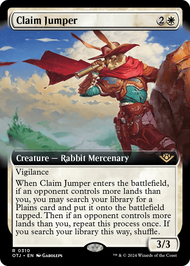 Claim Jumper (OTJ-310) [Outlaws of Thunder Junction]: (Extended Art)