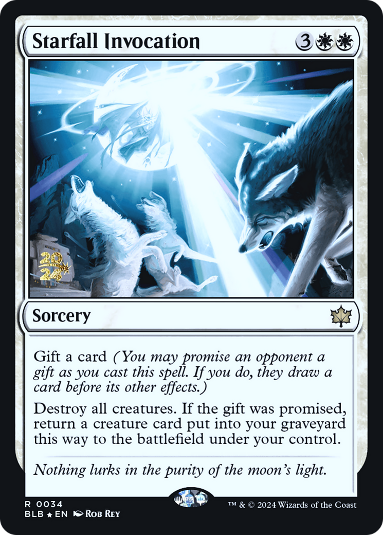 Starfall Invocation (PRE-034) [Bloomburrow Promos] Foil