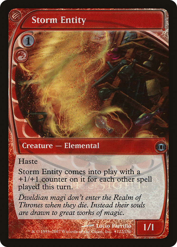 Storm Entity (LARP-122★) [Future Sight Promos] Foil
