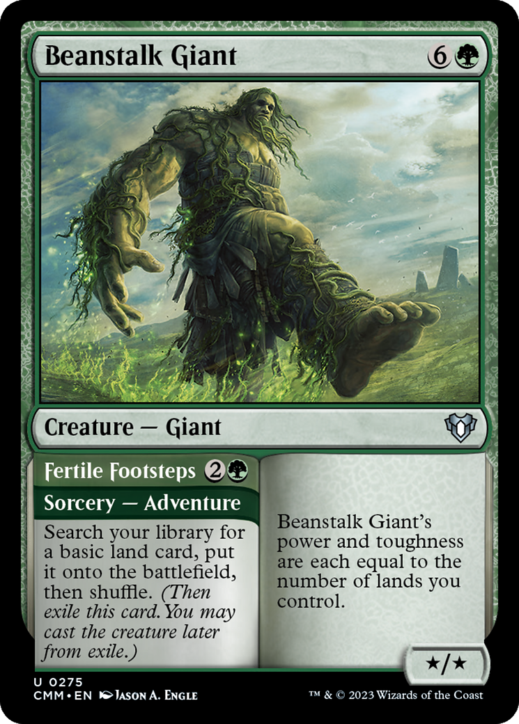 Beanstalk Giant // Fertile Footsteps (CMM-275) [Commander Masters]