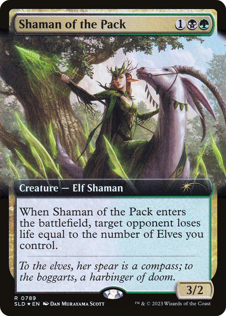 Shaman of the Pack (SLD-789) [Secret Lair Drop]: (Extended Art) Foil