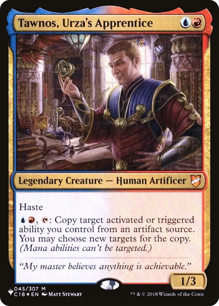 Tawnos, Urza's Apprentice (LIST-C18-45) [The List]