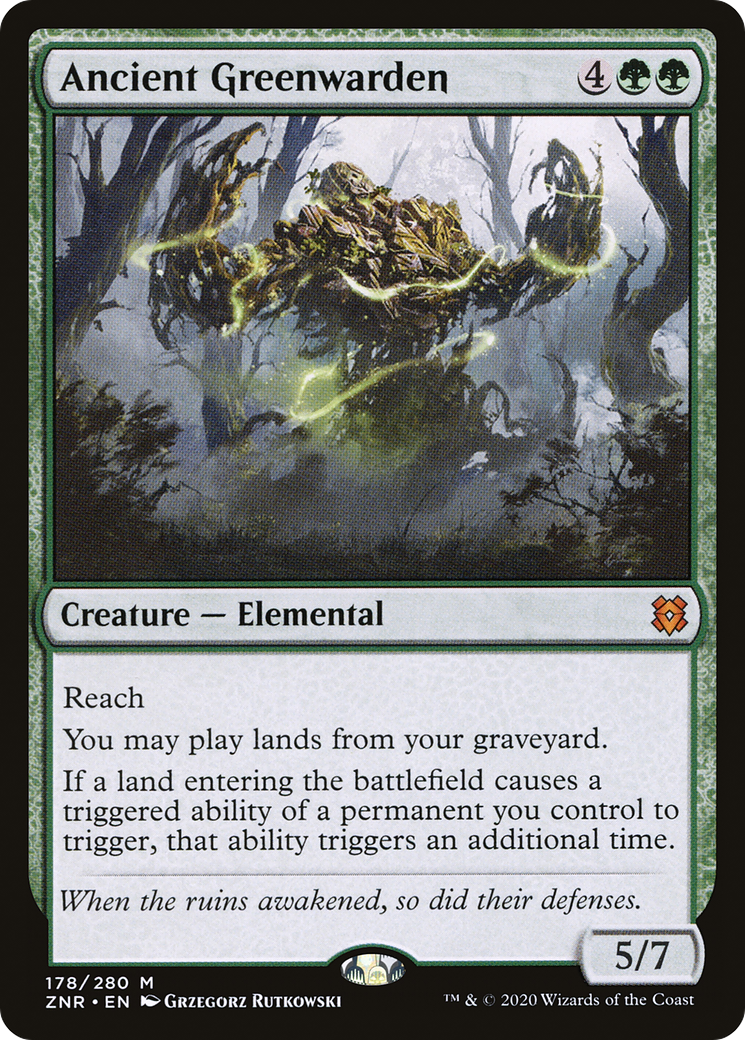 Ancient Greenwarden (ZNR-178) [Zendikar Rising] Foil
