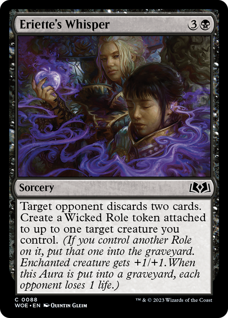 Eriette's Whisper (WOE-088) [Wilds of Eldraine] Foil