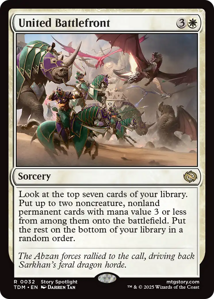 United Battlefront (TDM-032) [Tarkir: Dragonstorm] Foil