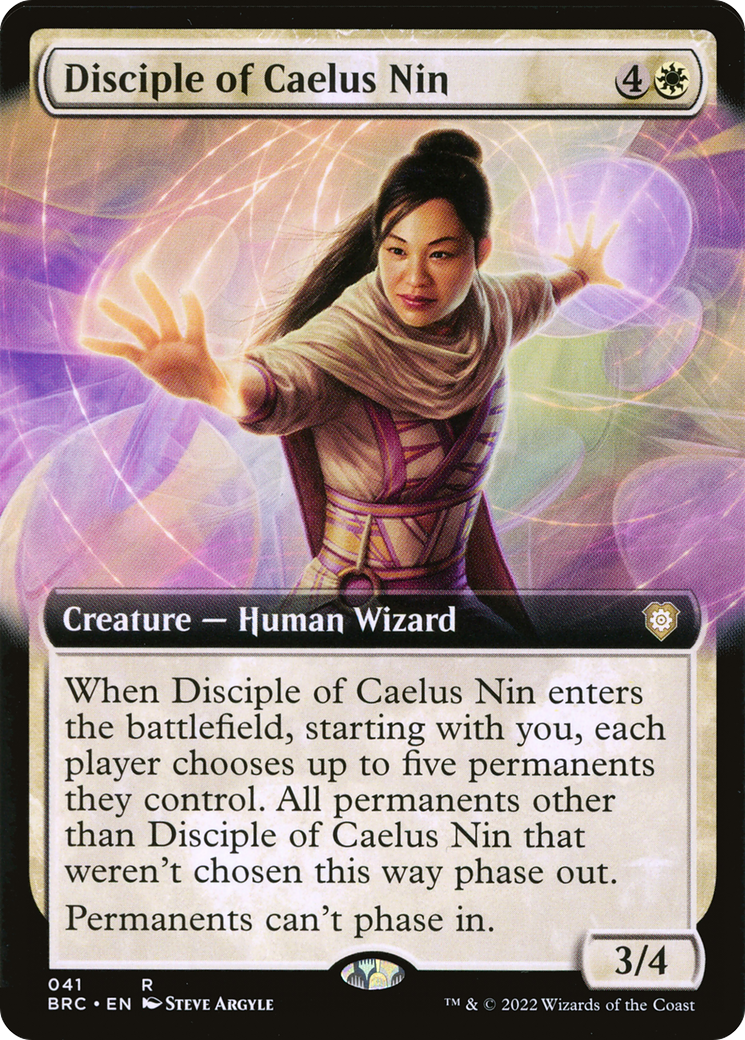 Disciple of Caelus Nin (BRC-041) [The Brothers' War Commander]: (Extended Art) Foil