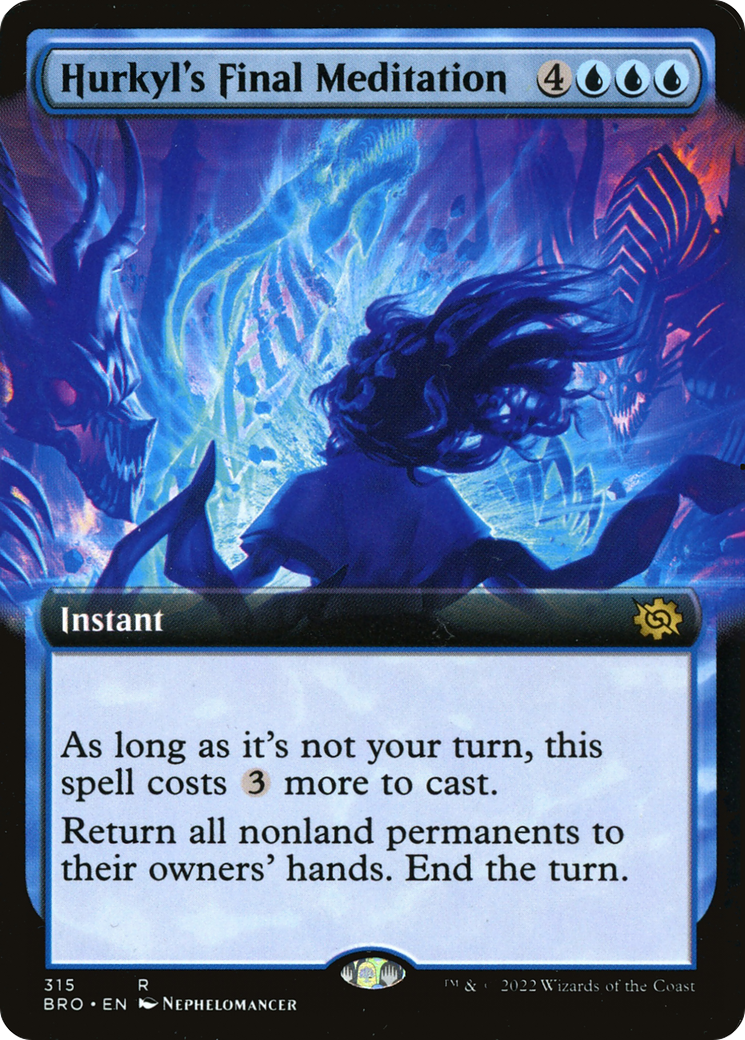 Hurkyl's Final Meditation (BRO-315) [The Brothers' War]: (Extended Art) Foil