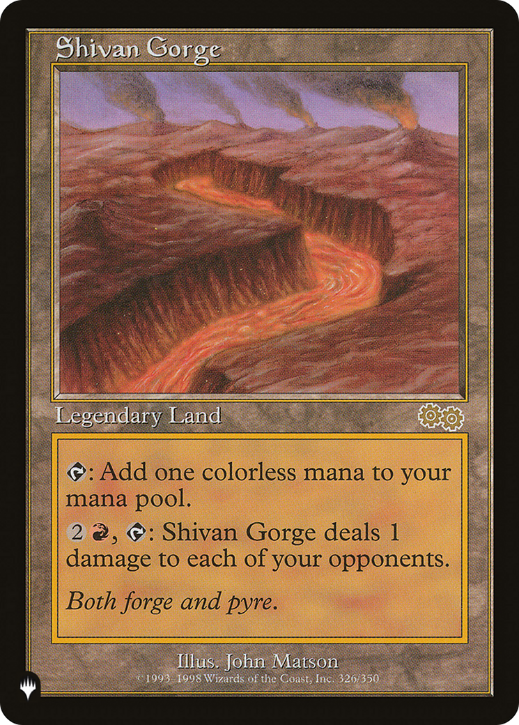 Shivan Gorge (LIST-USG-326) [The List]