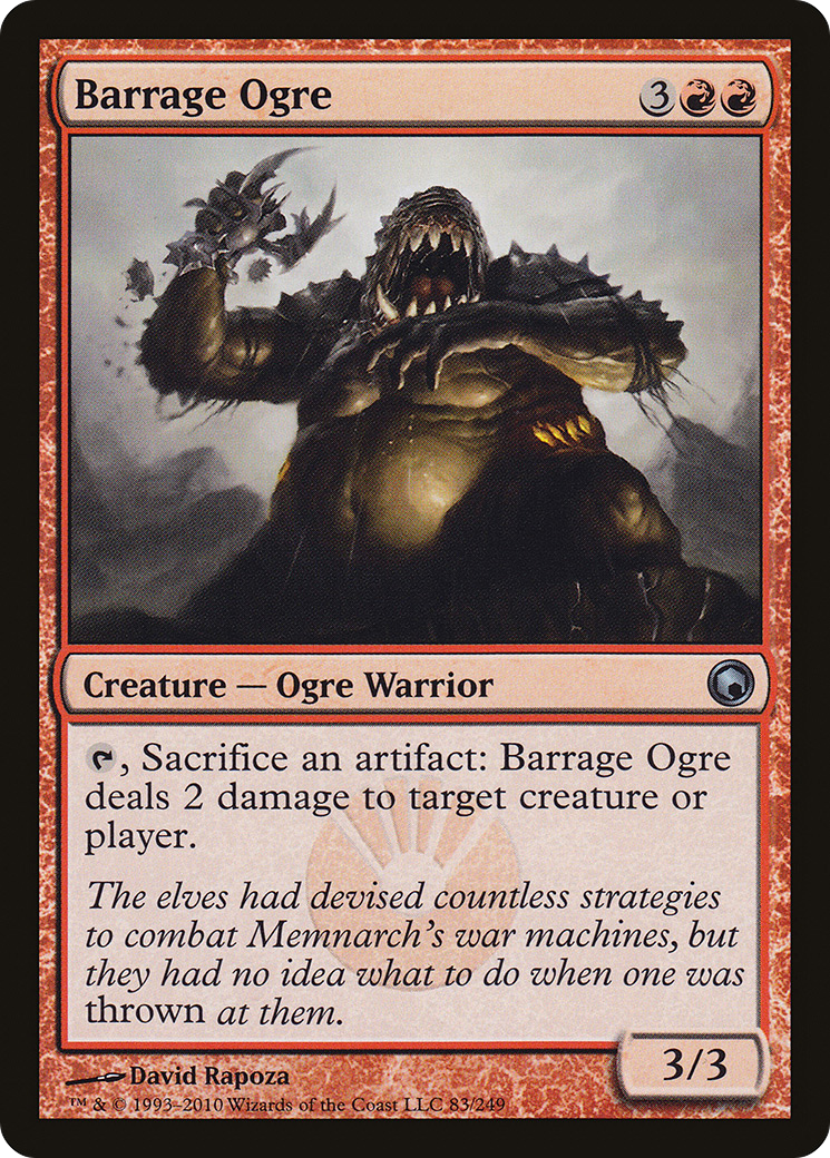 Barrage Ogre (SOM-083) [Scars of Mirrodin]