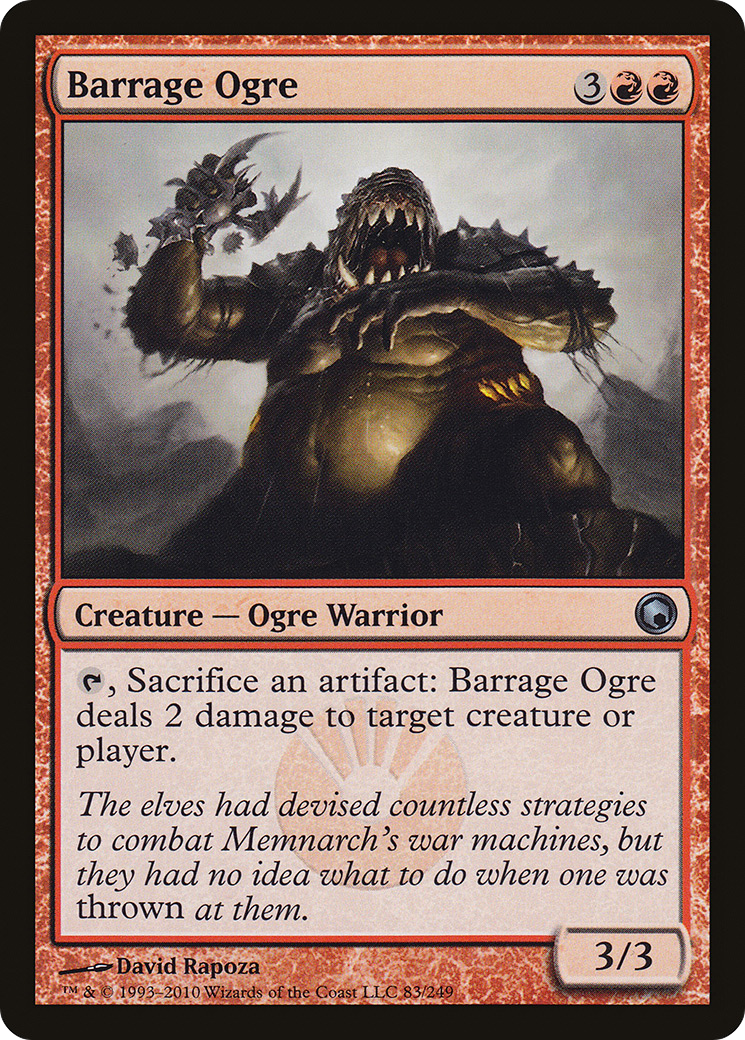 Barrage Ogre (SOM-083) [Scars of Mirrodin]