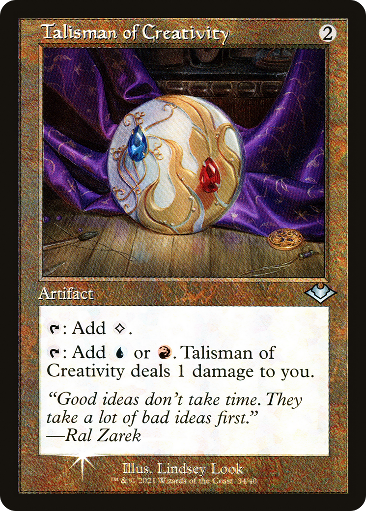 Talisman of Creativity (Retro Frame) (MH1-034) [Modern Horizons 1 Timeshifts] Foil