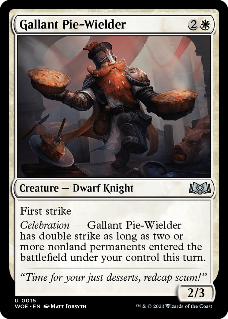 Gallant Pie-Wielder (WOE-015) [Wilds of Eldraine] Foil