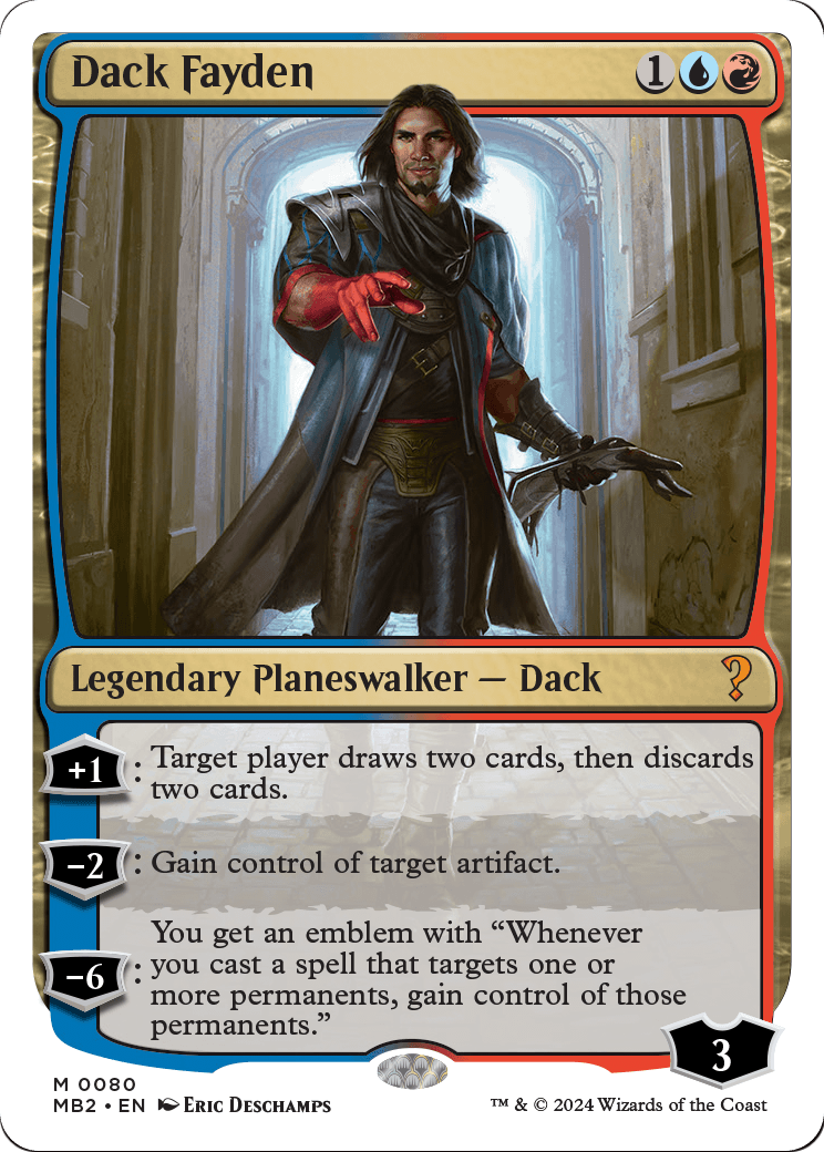 Dack Fayden (White Border) (MB2-080) [Mystery Booster 2]